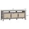 Costway TV Stand Entertainment Media Center for TV's up to 65'' w/ Rattan Doors
